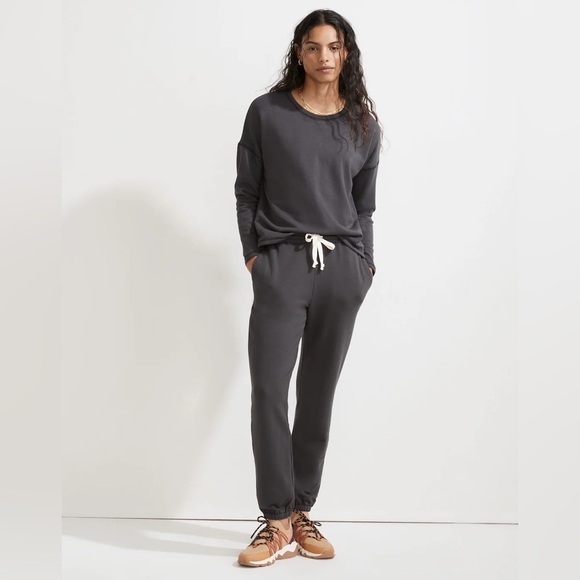 Madewell MWL Gray ‘Vintage Mulberry’ Superbrushed Easygoing Sweatshirt Crewneck - Picture 2 of 12